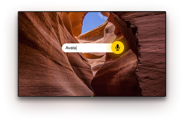 TV with a background image