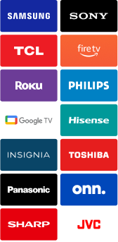 List of compatible TVs
